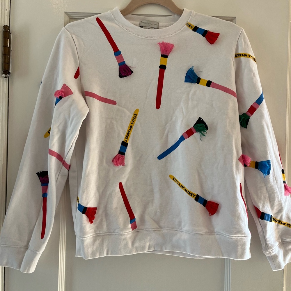 Stella McCartney KIDS - White Pencil Brushes Sweatshirt
